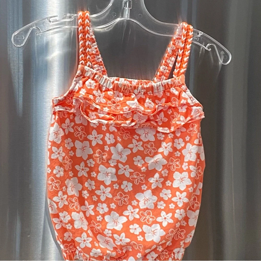 2012 Gymboree orange and White Floral tank top